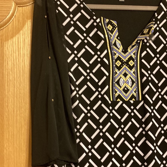 JM Collection women dress with 3/4 sleeves. Size L.Lined. Very good condition. - Picture 3 of 3